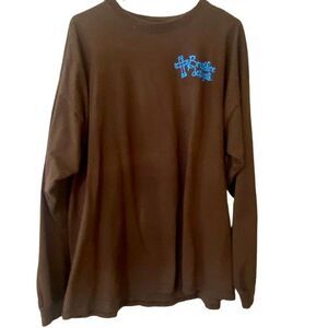 Gildan Brushfire Designs Tshirt Womens Size 2XL Long Sleeve Colorful Cross